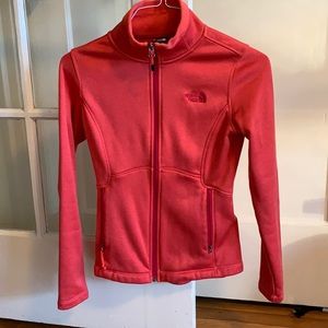 The North Face Red Full‑Zip Fleece Jacket